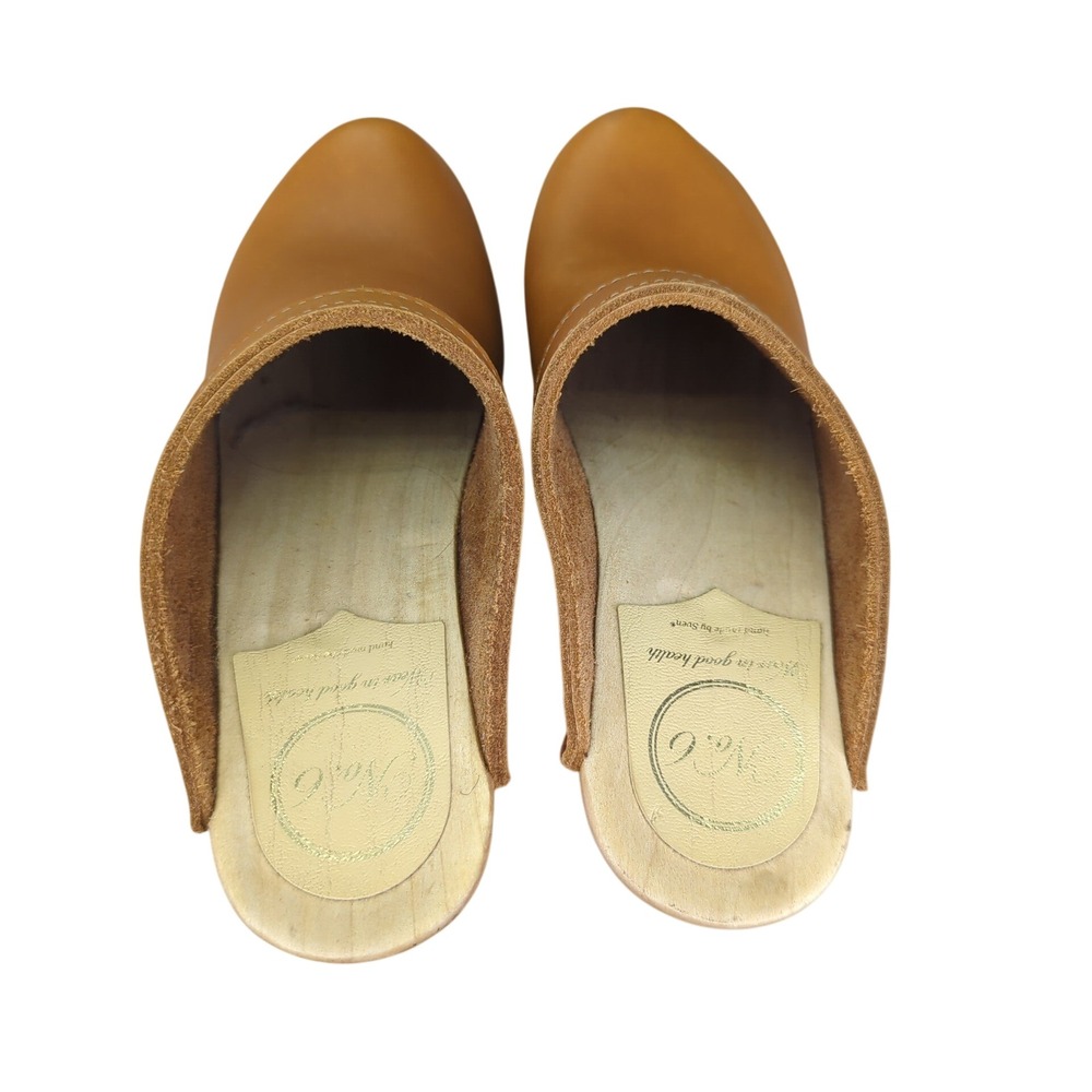 No. 6 Store Old School Clog on High Heel in Bourbon 39 - Picture 6 of 10